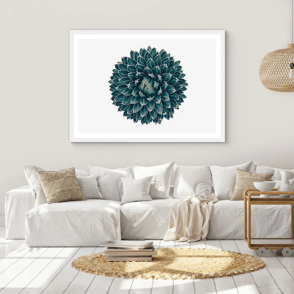 Poster in einem weißen Rahmen - Stern der Wüste - 70x50 cm