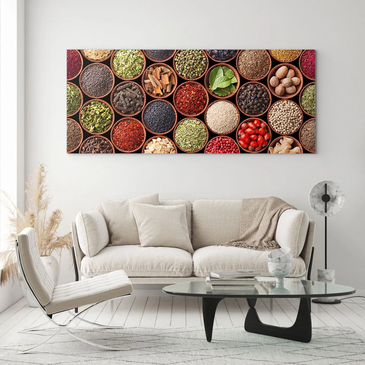 Glasbild - Bild auf glas - Alle Aromen der Welt - 100x40 cm