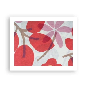 Poster - Blumenarrangement in Rosa - 50x40 cm