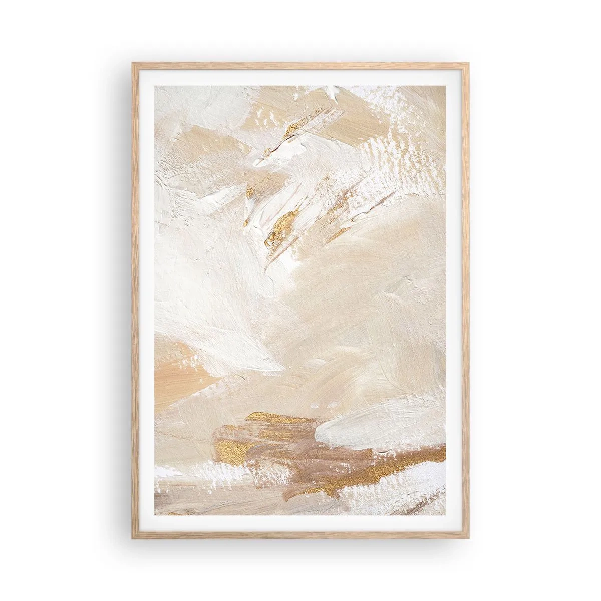 Poster in einem Rahmen aus heller Eiche - Pastellkomposition - 70x100 cm