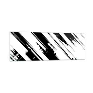 Glasbild - Bild auf glas - Eine intensive und dynamische Komposition - 90x30 cm