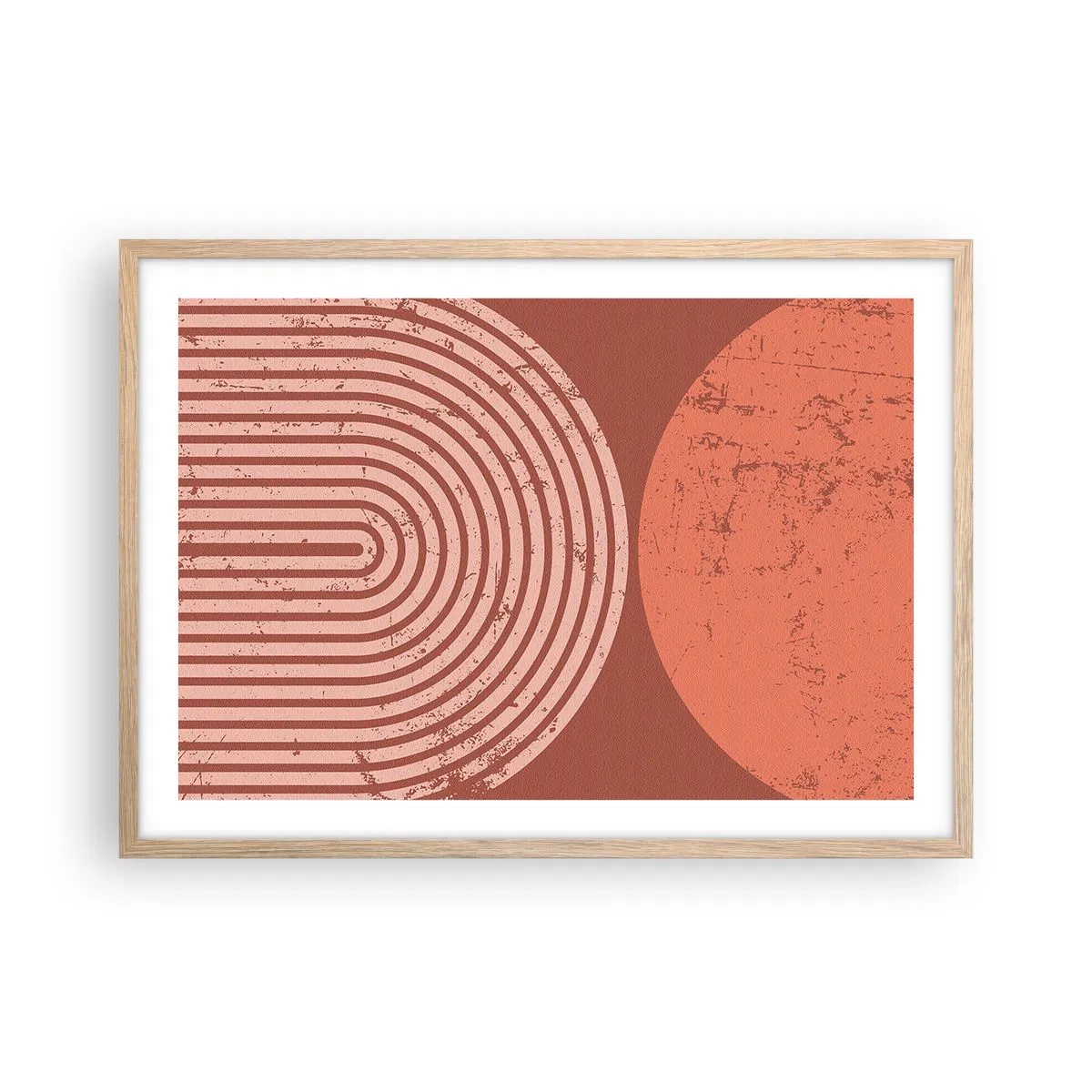 Poster in einem Rahmen aus heller Eiche - Enge Beziehung - 70x50 cm