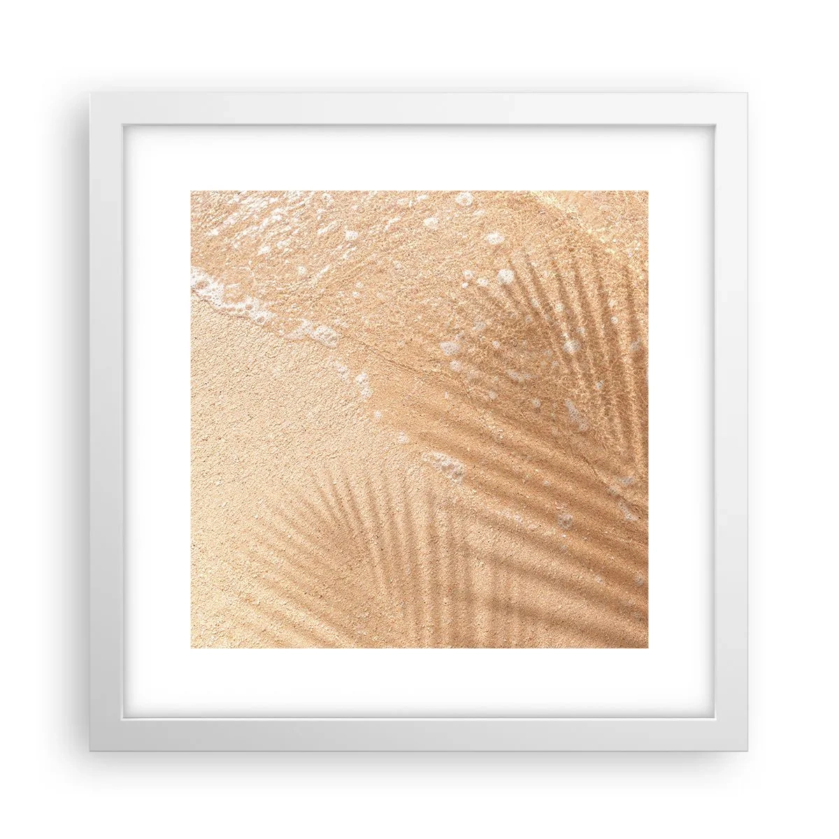 Poster in einem weißen Rahmen - Der Schatten eines heißen Sommers - 30x30 cm