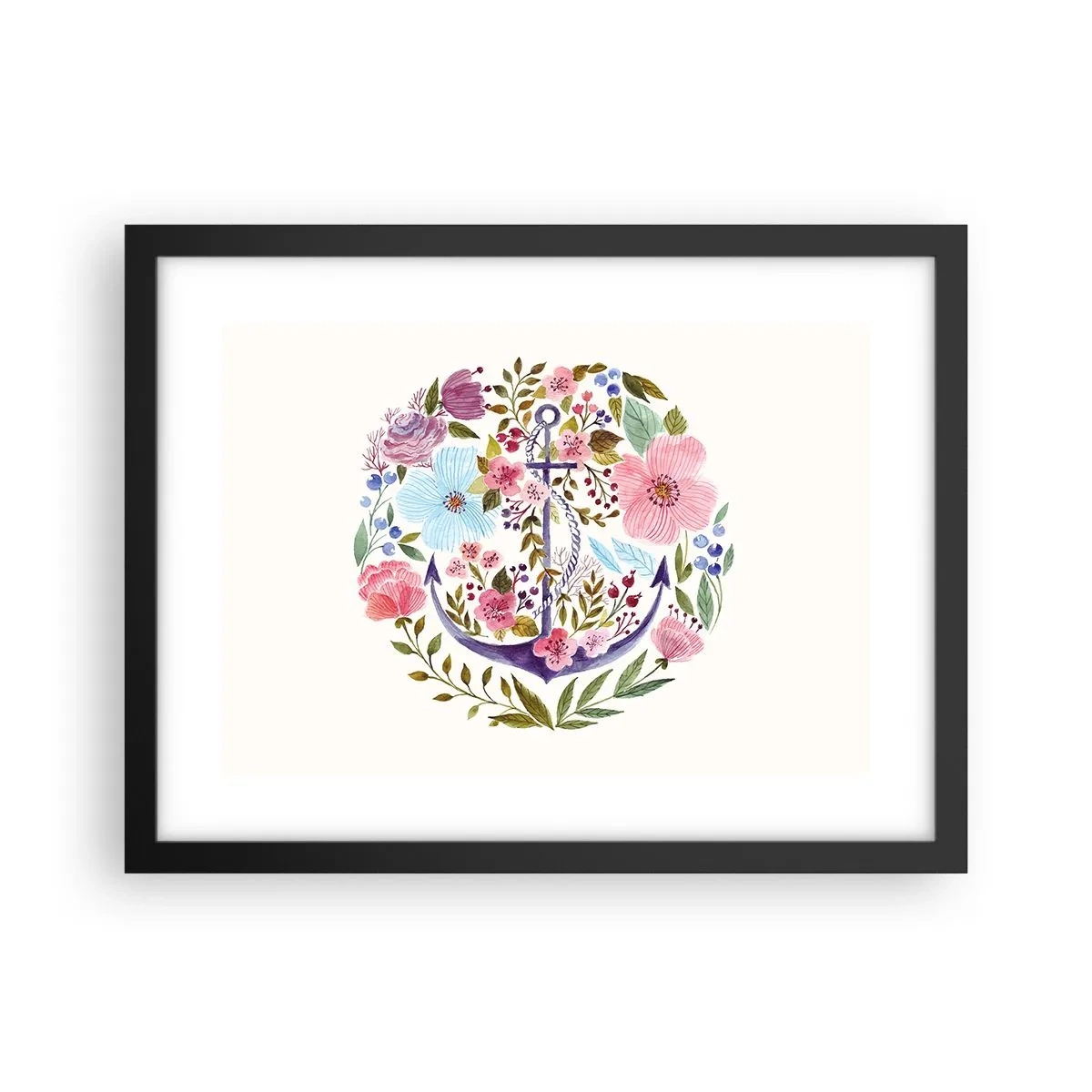 Poster in einem schwarzem Rahmen - Guter Traum eines Seemanns - 40x30 cm