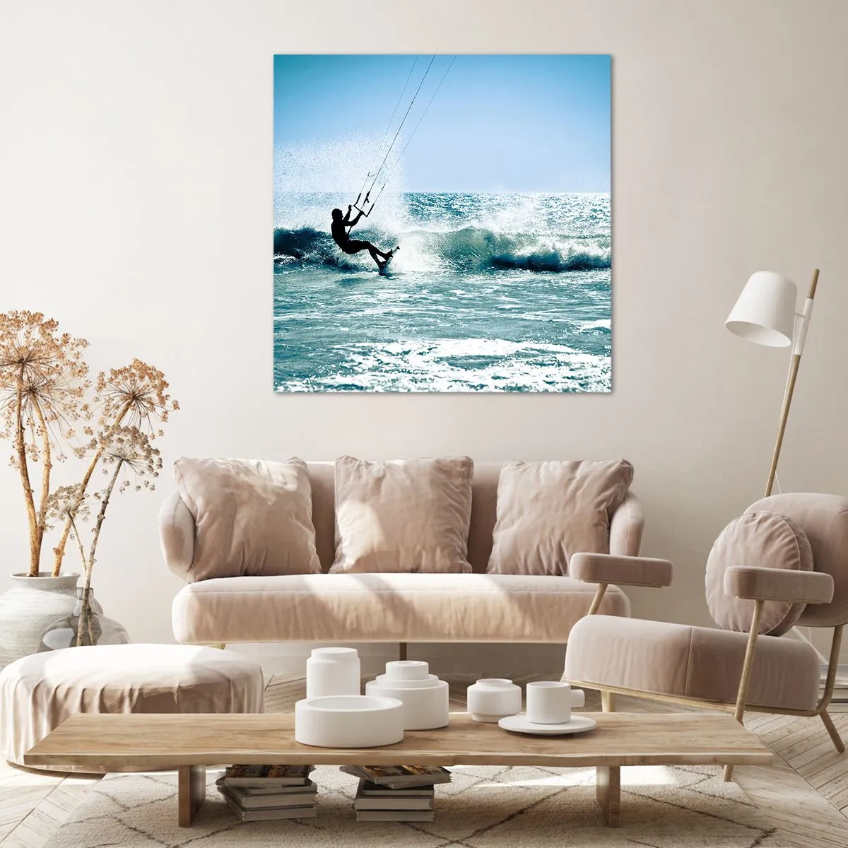 Bild auf Leinwand - Leinwandbild - Hinreißen lassen - 70x70 cm