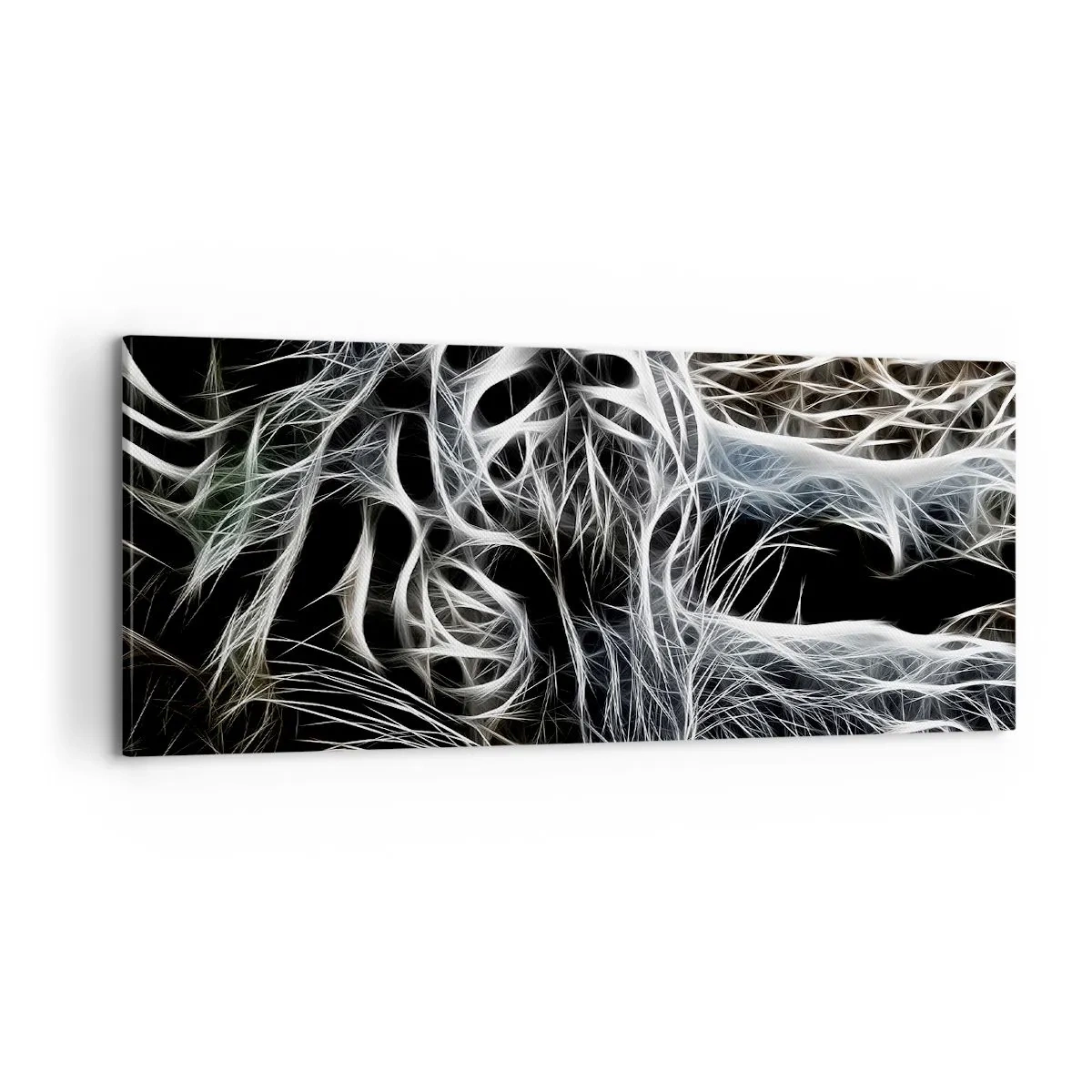 Bild auf Leinwand - Leinwandbild - Eine Studie über die Leichtigkeit der Katze - 100x40 cm