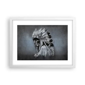 Poster in einem weißen Rahmen - Zurück zu den Wurzeln - 40x30 cm