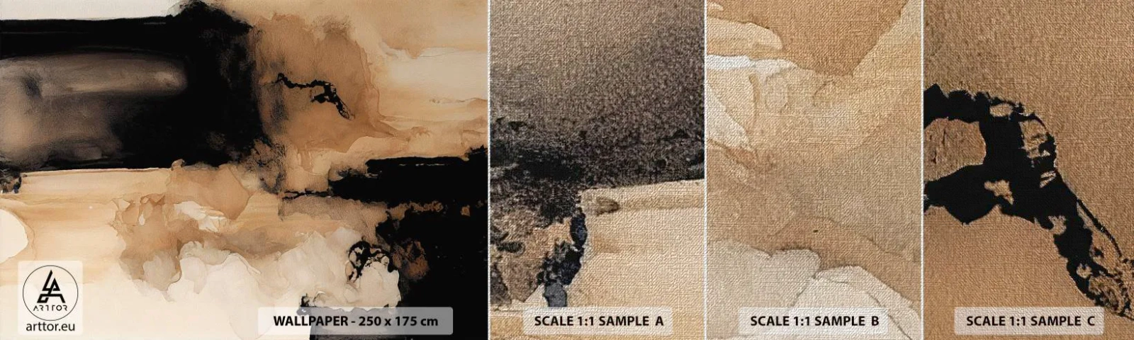 Fototapeten Muster Premium Canvas - Faszinierende Abstraktion - Abstraktion, Rauch, Minimalistisch - 100x30 cm