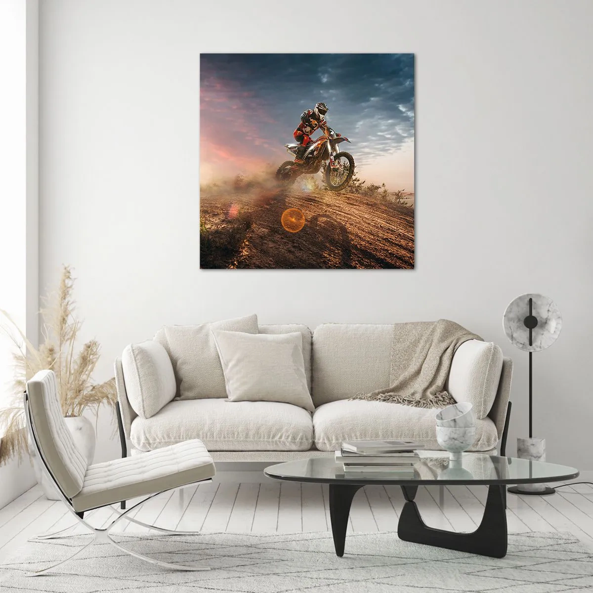 Glasbild - Bild auf glas - Für den Sieg - 40x40 cm