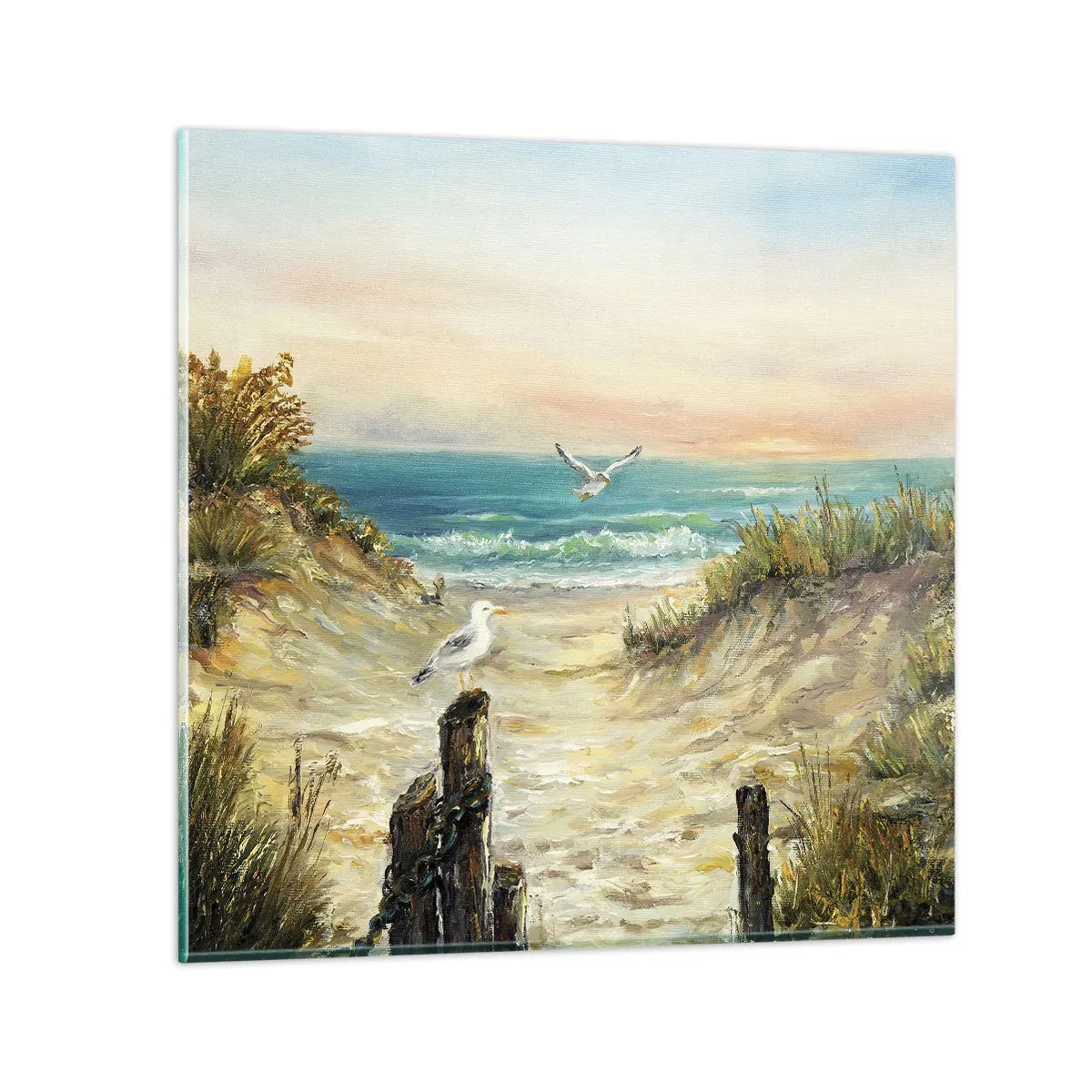 Glasbild - Bild auf glas - Windlose Abgeschiedenheit - 70x70 cm