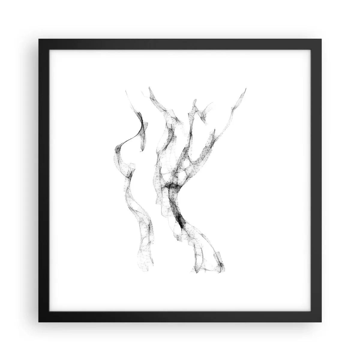 Poster in einem schwarzem Rahmen - Schön und stark - 40x40 cm