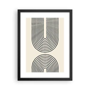 Poster in einem schwarzem Rahmen - In einem Moment ... - 30x40 cm