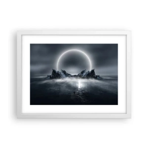 Poster in einem weißen Rahmen - Ende der Geschichte - 40x30 cm