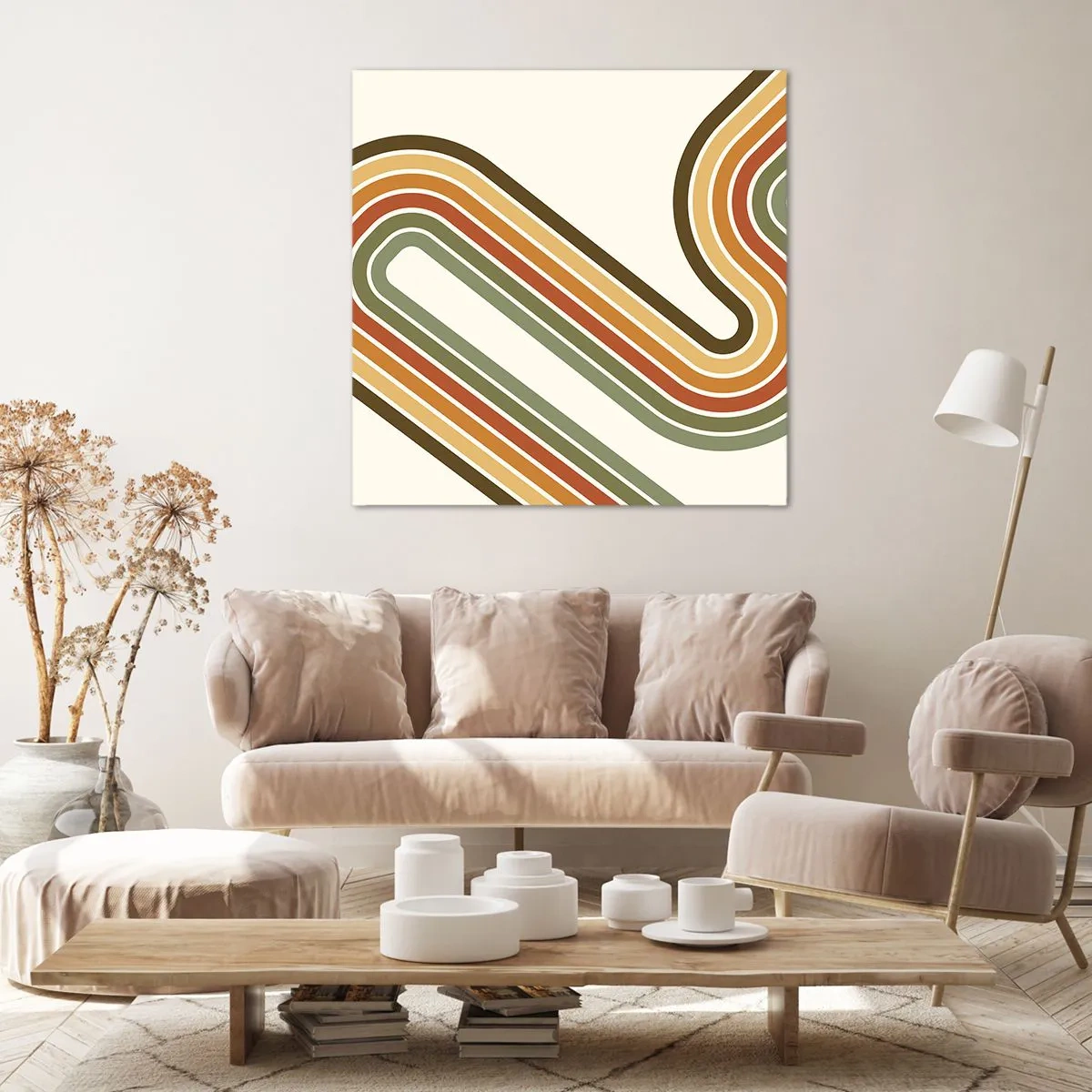 Bild auf Leinwand - Leinwandbild - Zickzack zum Ziel - 50x50 cm