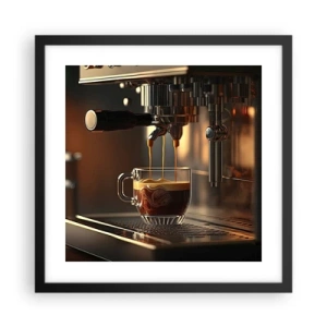 Poster in einem schwarzem Rahmen - Sinnliche Mischung - 40x40 cm