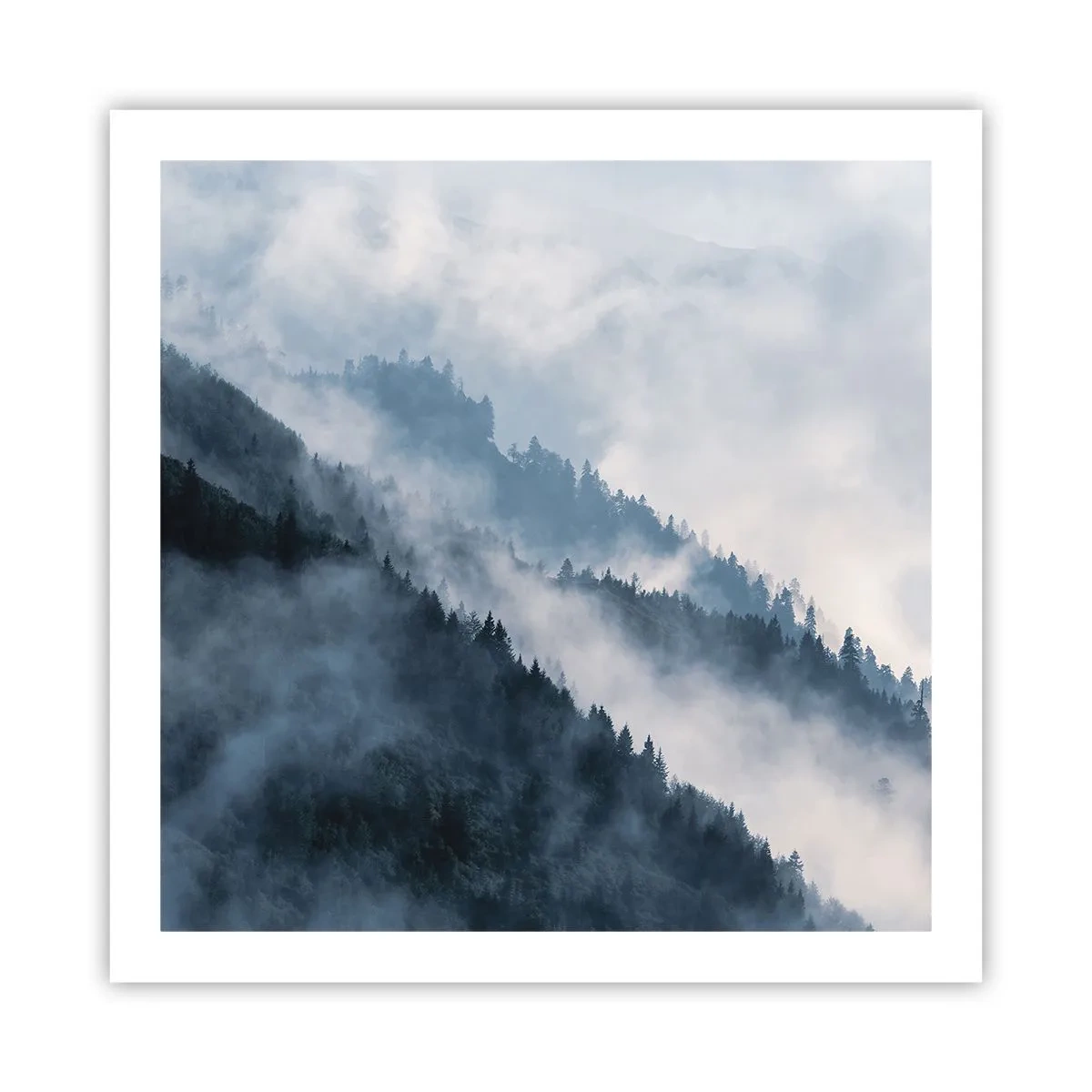 Poster - Mystik der Berge - 60x60 cm