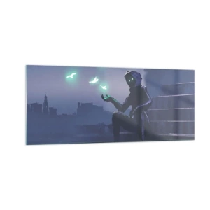 Glasbild - Bild auf glas - Das Leben wird zurückkommen - 100x40 cm