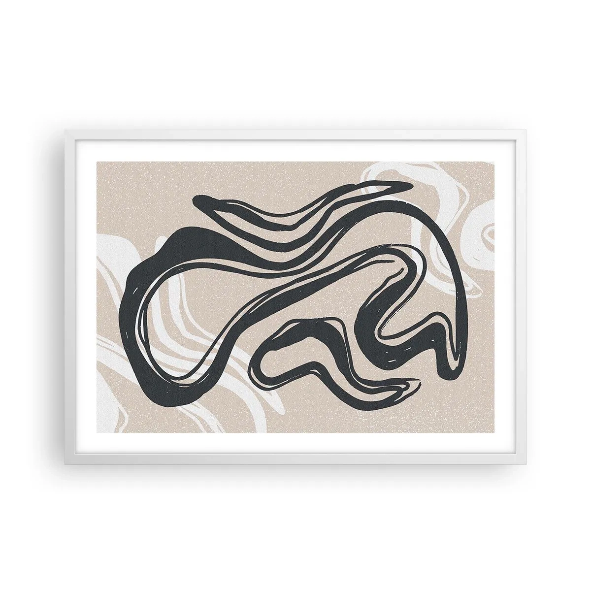 Poster in einem weißen Rahmen - Vervielfachter Ausdruck - 70x50 cm