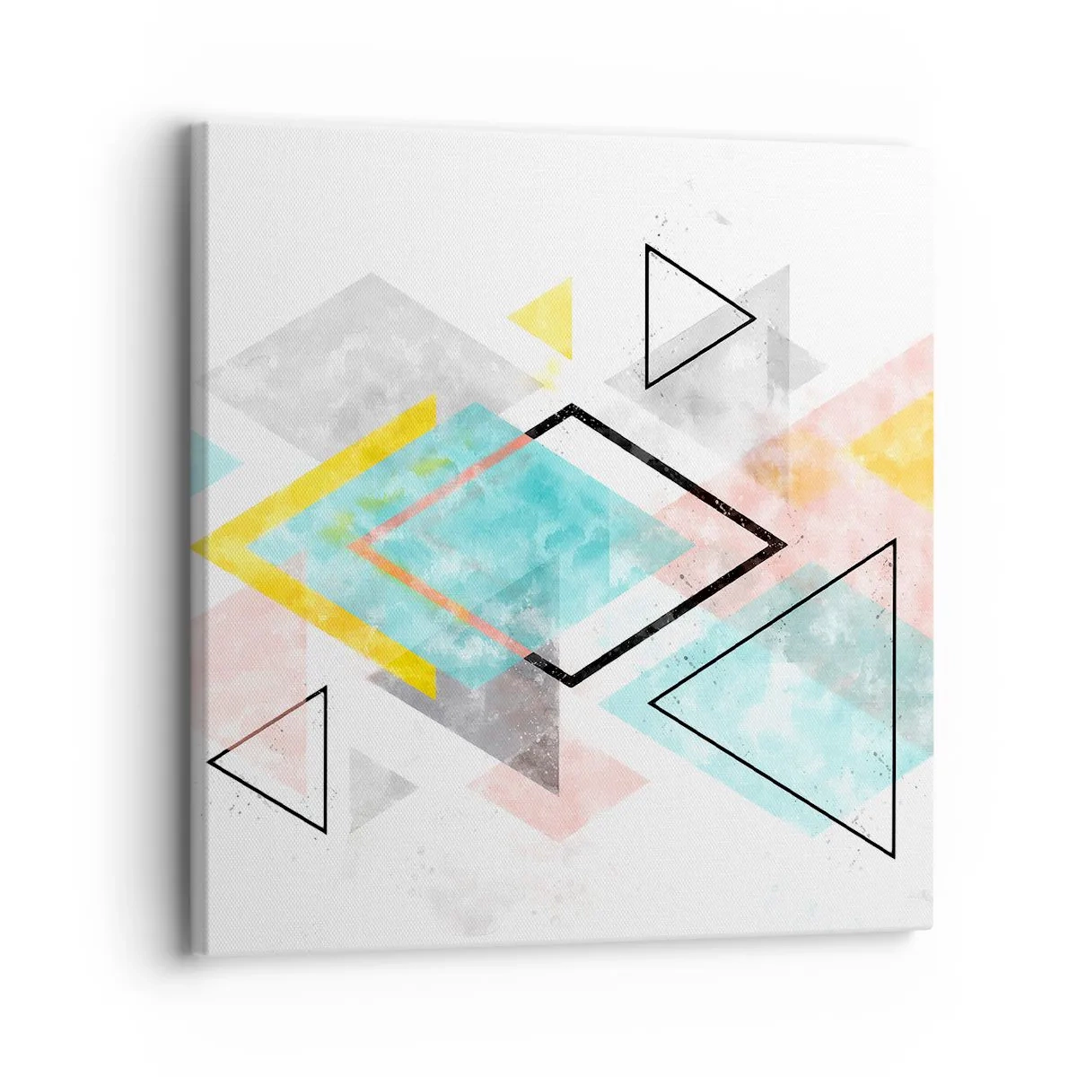 Bild auf Leinwand - Leinwandbild - Geometrisches Spiel - 30x30 cm