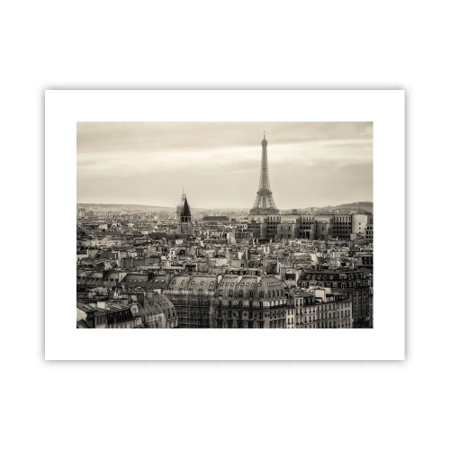 Poster - Über den Dächern von Paris - 40x30 cm