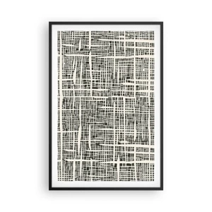 Poster in einem schwarzem Rahmen - Gewebte Komposition - 61x91 cm