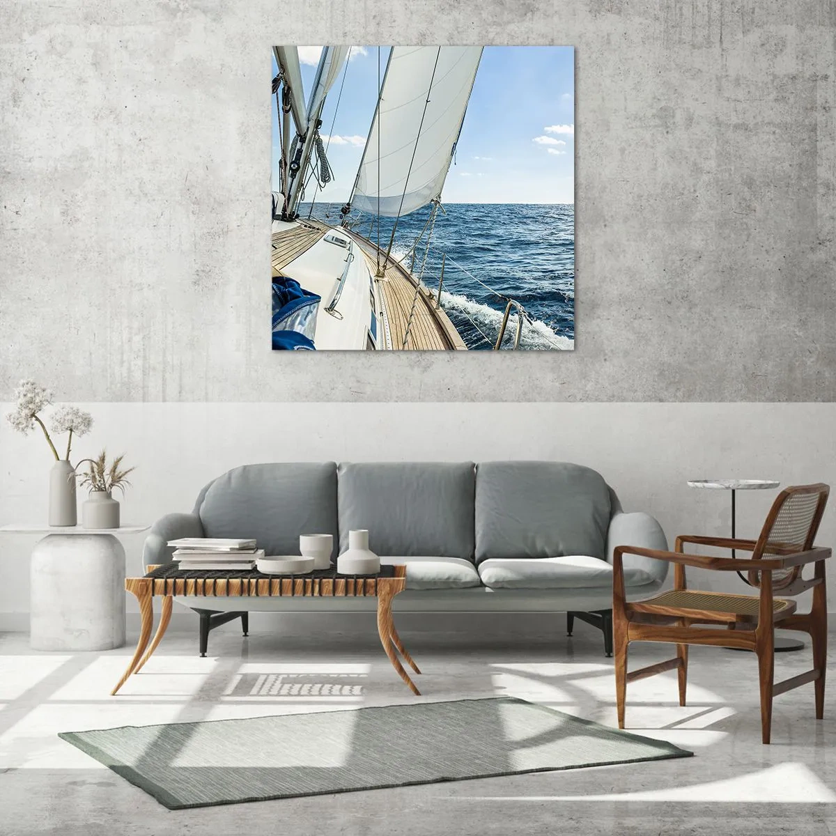 Glasbild - Bild auf glas - Ahoi, Abenteuer - 30x30 cm