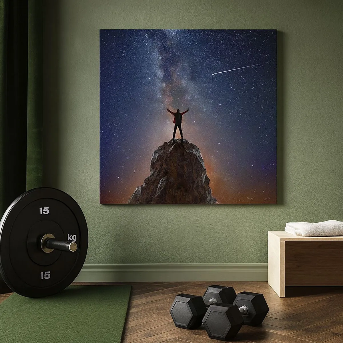 Bild auf Leinwand - Leinwandbild - Die Macht ist mit mir! - 30x30 cm