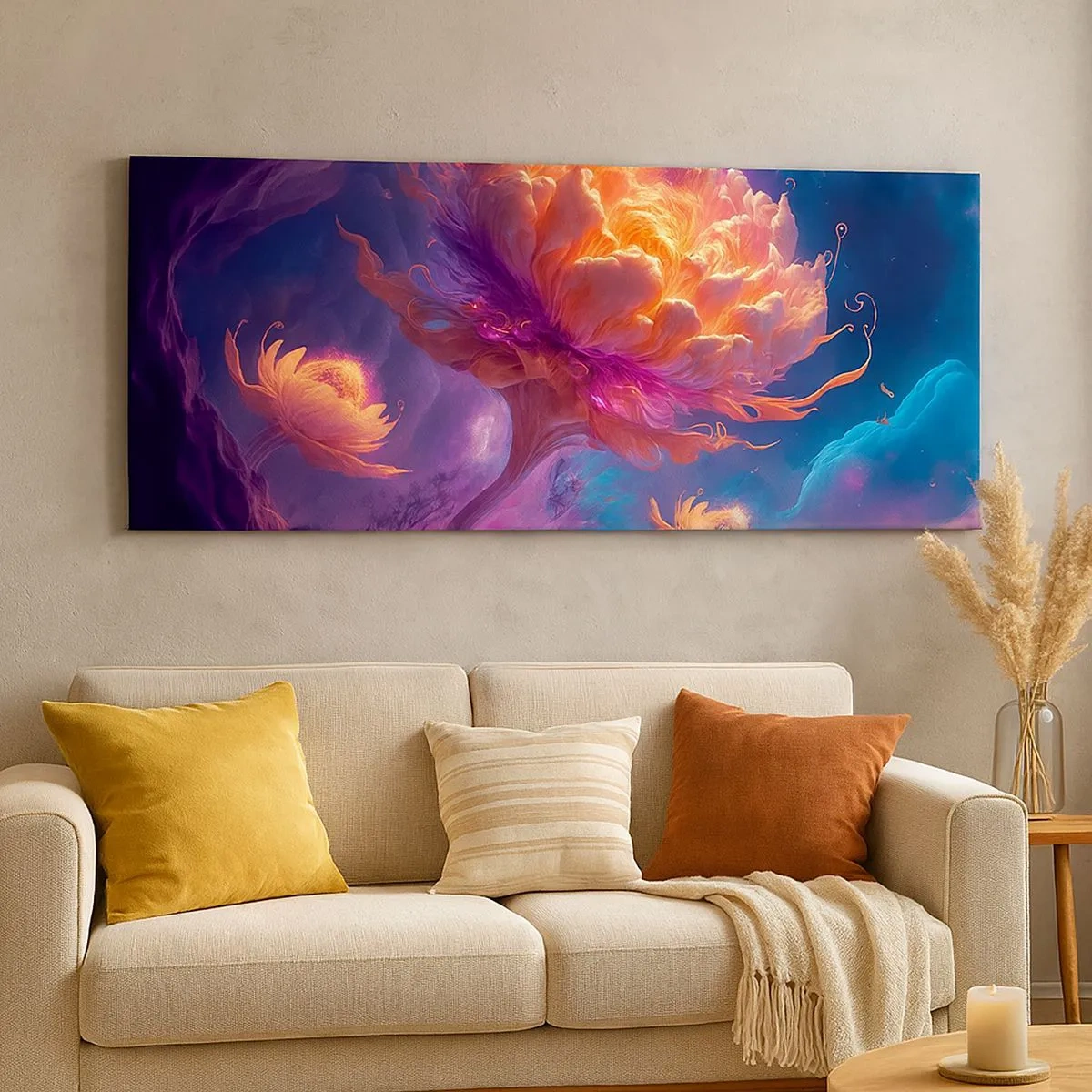 Bild auf Leinwand - Leinwandbild - Andere Welt - 100x40 cm