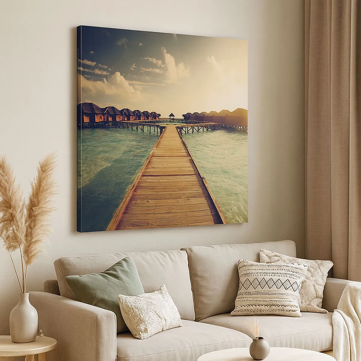 Bild auf Leinwand - Leinwandbild - Eine herzliche Einladung - 30x30 cm