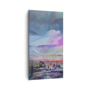 Bild auf Leinwand - Leinwandbild - Unter einem wohlwollenden Himmel - 55x100 cm