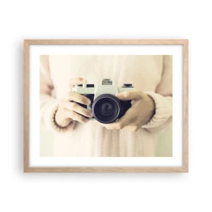 Poster in einem Rahmen aus heller Eiche - Um mehr zu sehen ... - 50x40 cm