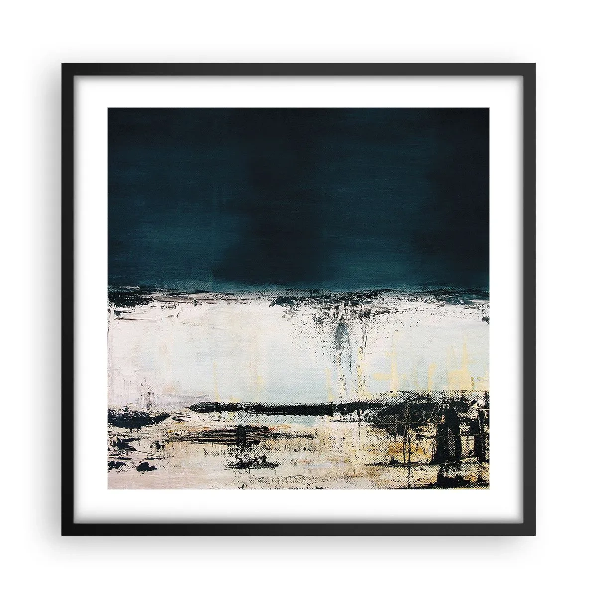 Poster in einem schwarzem Rahmen - Horizontale Komposition - 50x50 cm