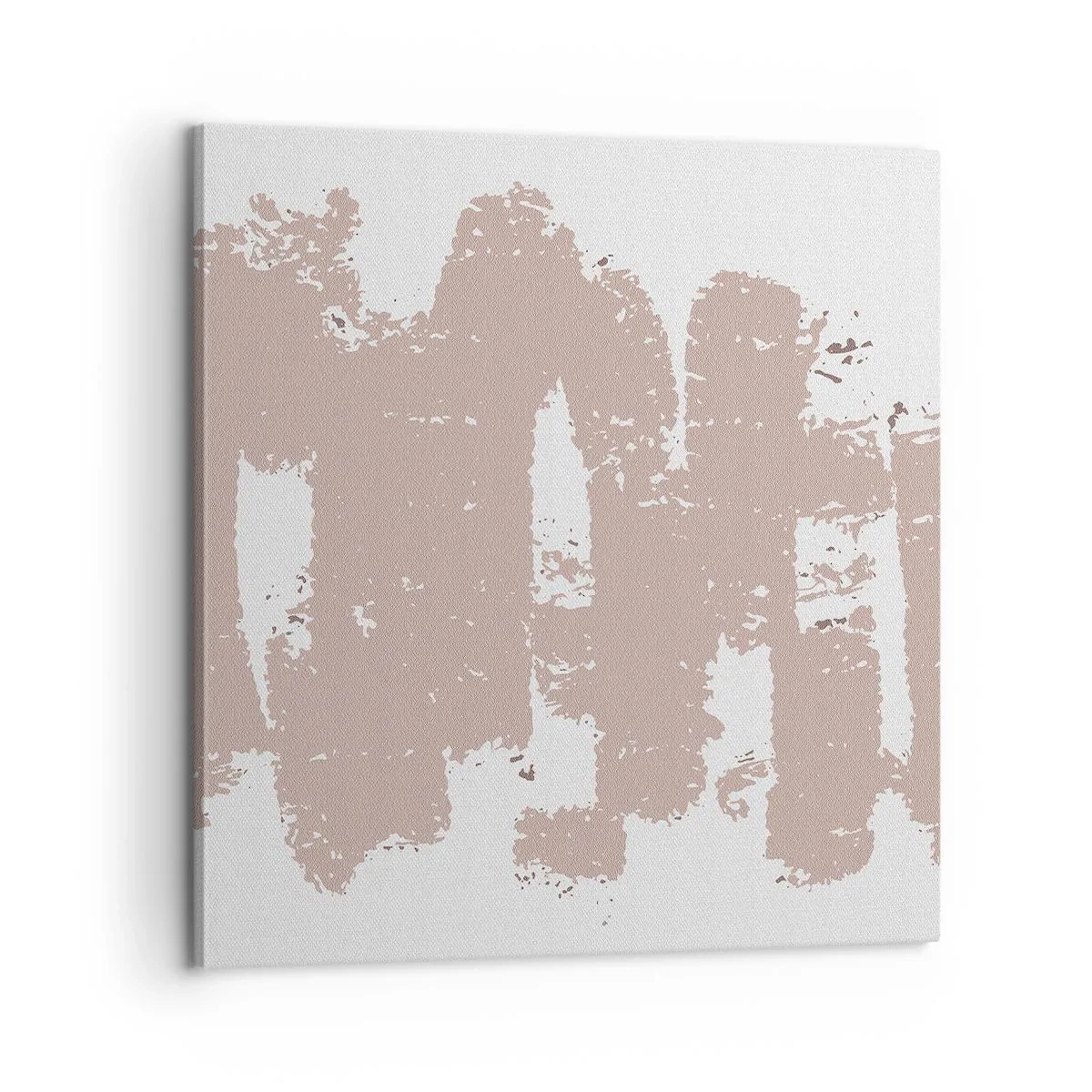 Bild auf Leinwand - Leinwandbild - Abstraktion in zartem Rosa - 60x60 cm