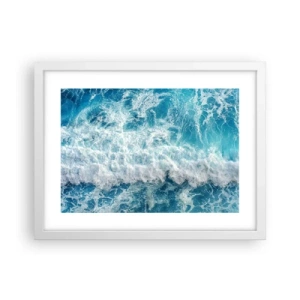 Poster in einem weißen Rahmen - Freudig und springend - 40x30 cm