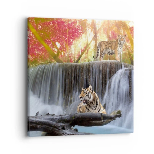 Bild auf Leinwand - Leinwandbild - Surreale Landschaft - 40x40 cm