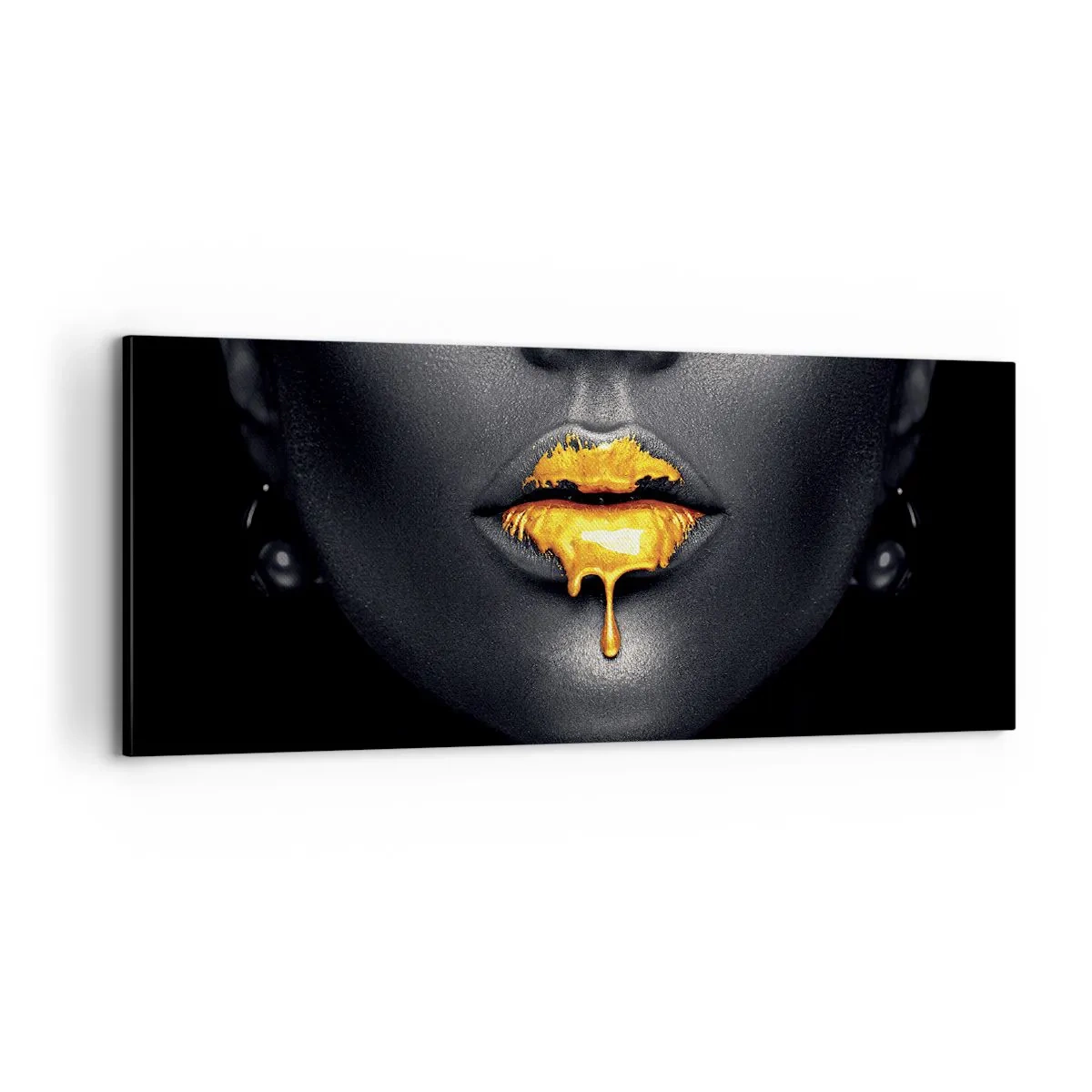 Bild auf Leinwand - Leinwandbild - Goldmaul - 100x40 cm