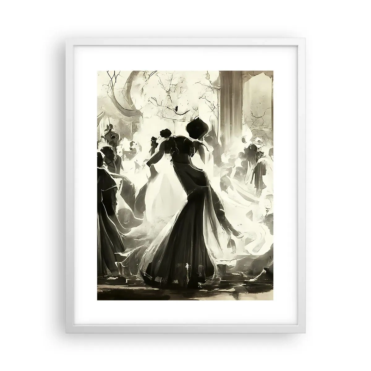 Poster in einem weißen Rahmen - Die große Maskerade - 40x50 cm