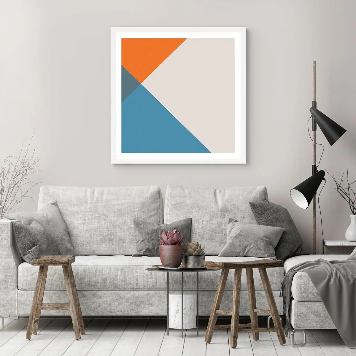 Poster in einem weißen Rahmen - In einem Winkel… - 30x30 cm