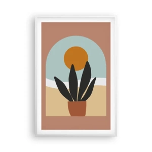 Poster in einem weißen Rahmen - Kleine Freuden - 61x91 cm