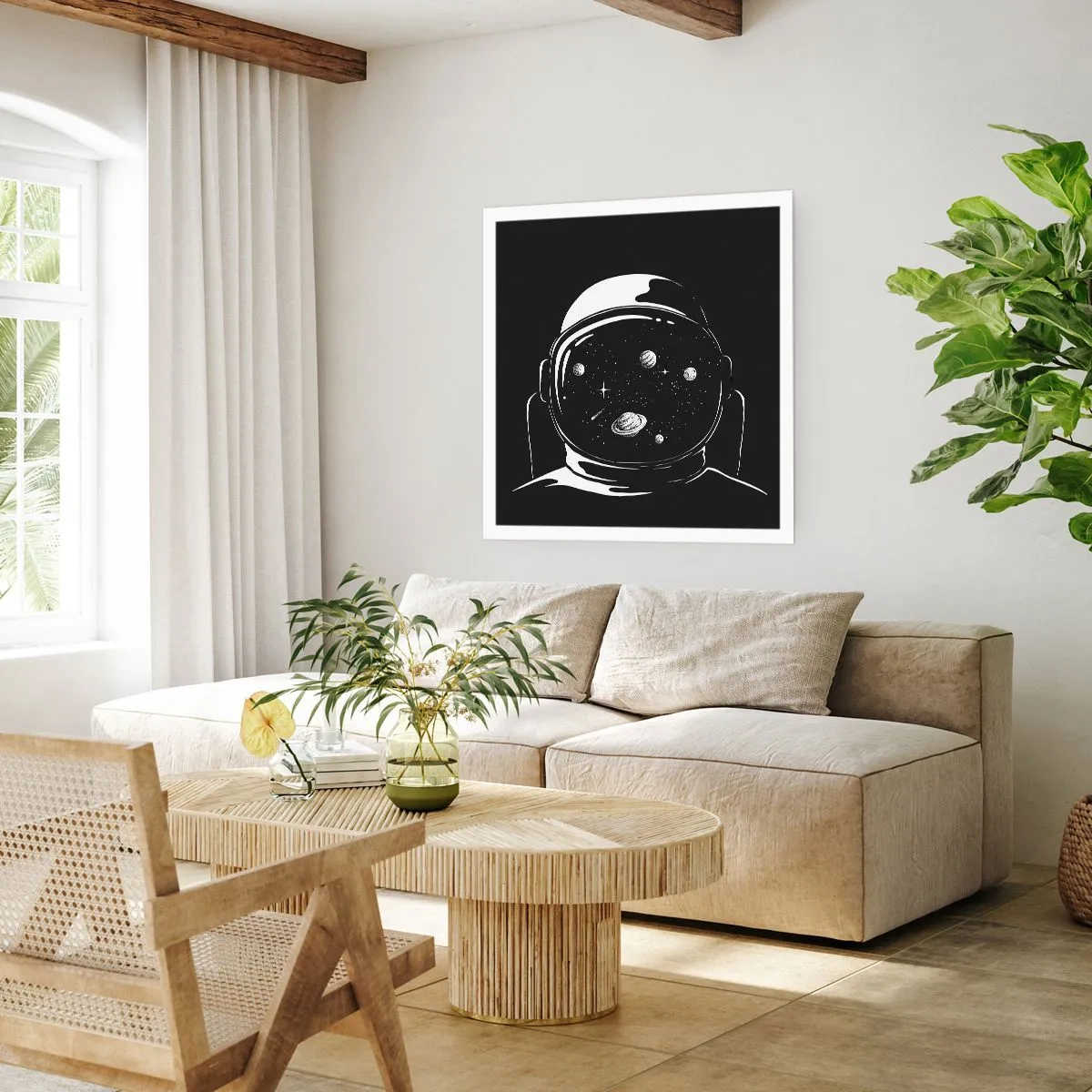 Poster - Schöne Aussicht - 60x60 cm