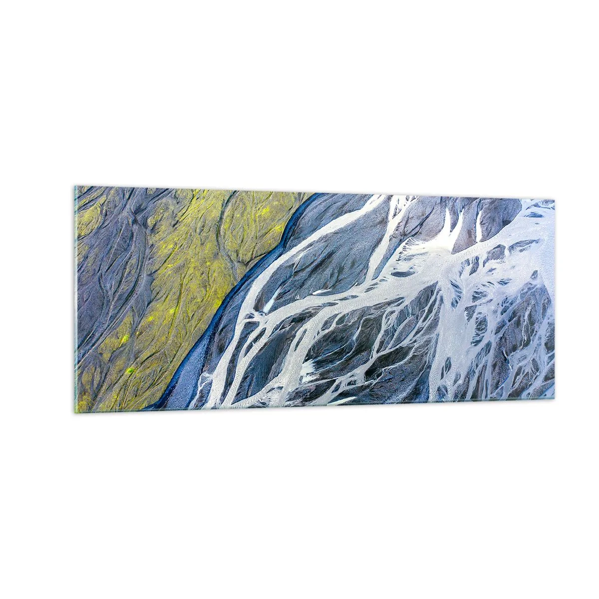 Glasbild - Bild auf glas - Felsmalereien der Natur - 100x40 cm