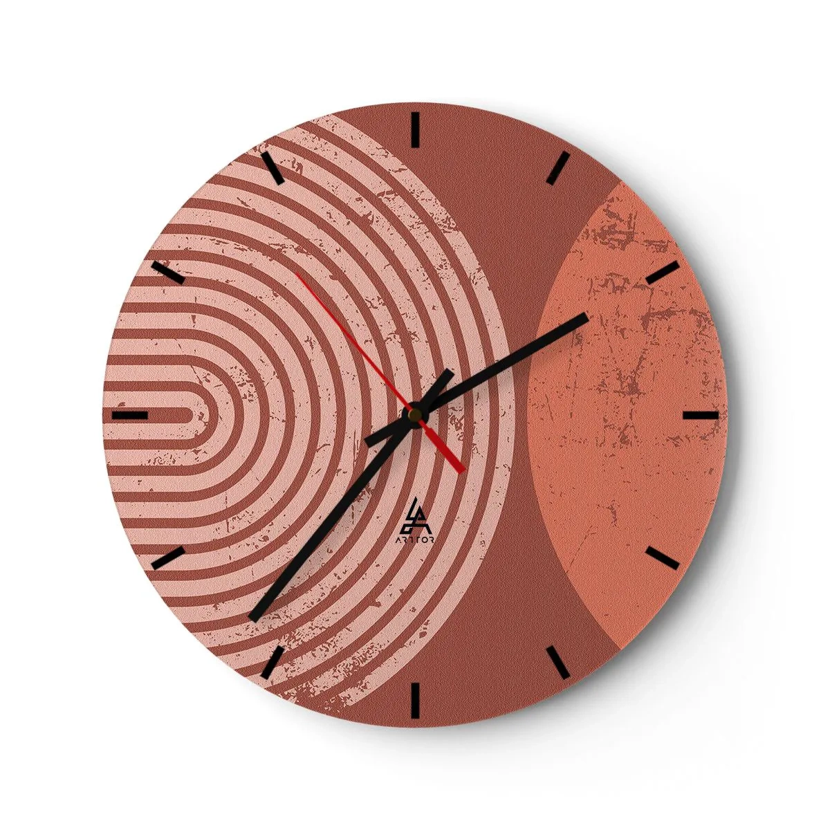 Wanduhr - Glasuhr - Enge Beziehung - 40x40 cm