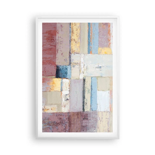 Poster in einem weißen Rahmen - Ruhe der Geometrie - 61x91 cm
