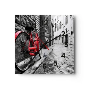 Wanduhr - Glasuhr - Wahre Schönheit wird nicht alt - 40x40 cm