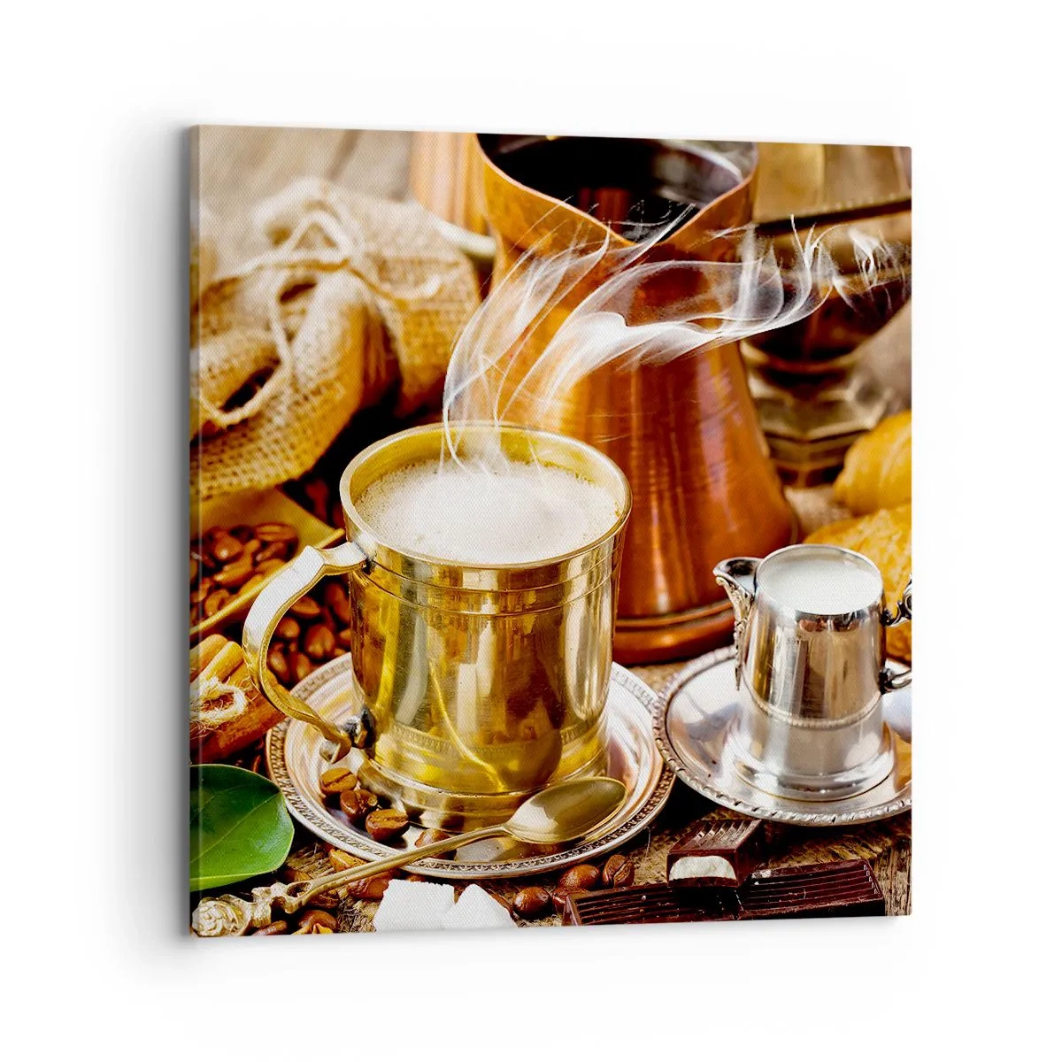 Bild auf Leinwand - Leinwandbild - Schönen Tag noch! - 70x70 cm