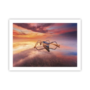 Poster - Die Ruhe eines tropischen Abends - 70x50 cm