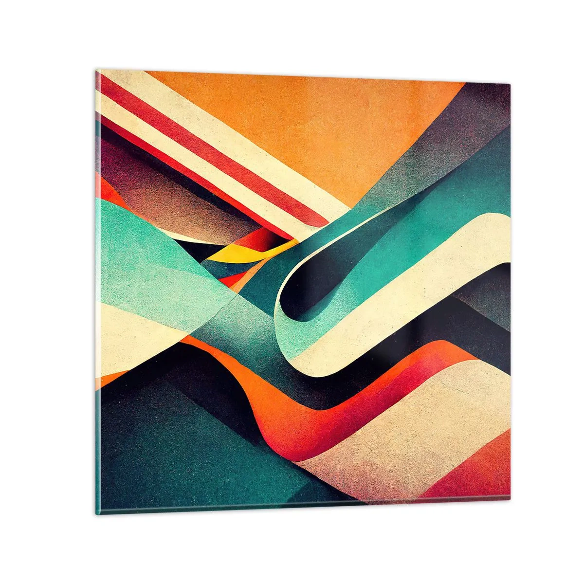 Glasbild - Bild auf glas - Intensive Komposition - 40x40 cm