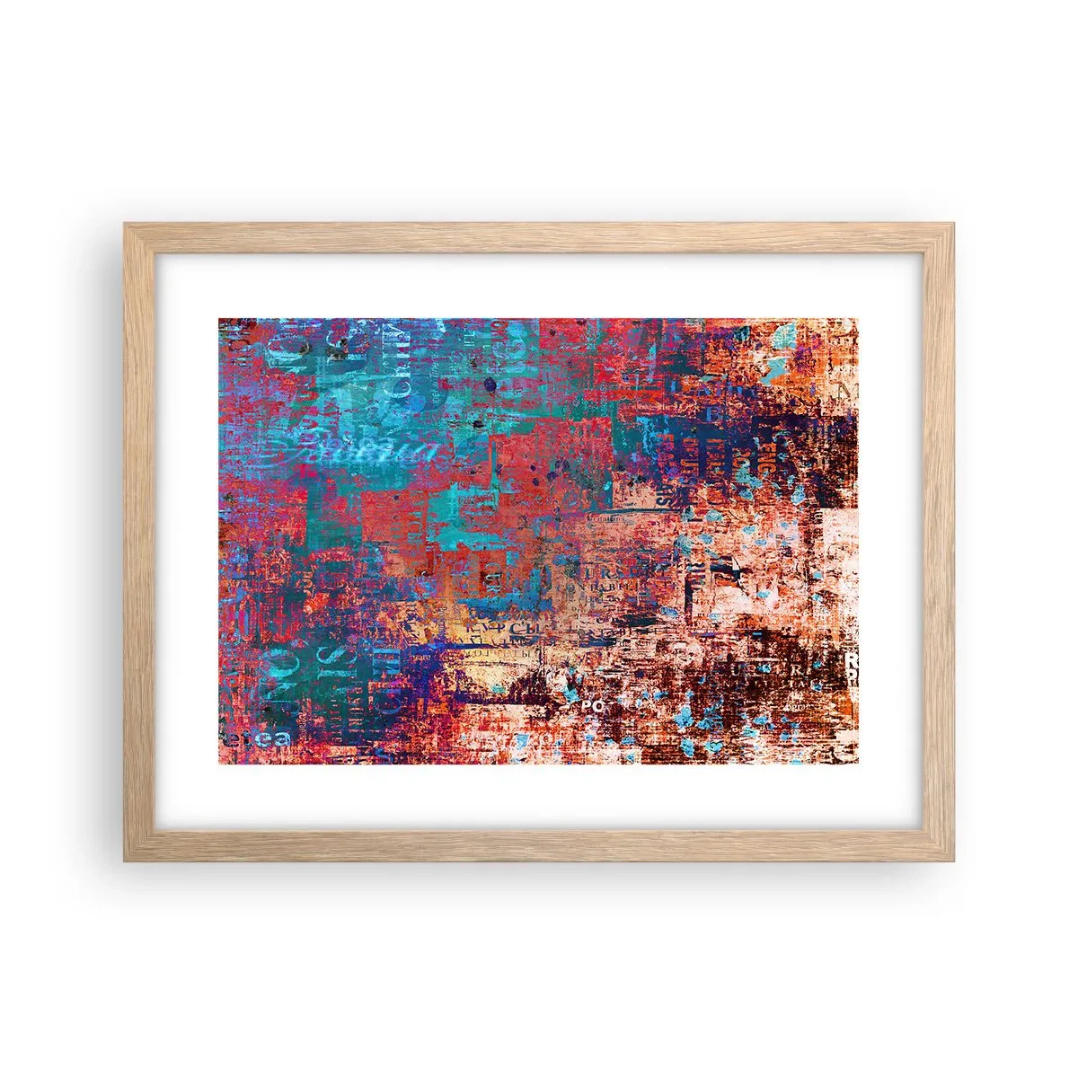 Poster in einem Rahmen aus heller Eiche - Erinnerung und Vergessen - 40x30 cm