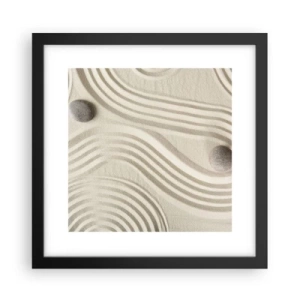 Poster in einem schwarzem Rahmen - Ein Hauch von Wärme - 30x30 cm