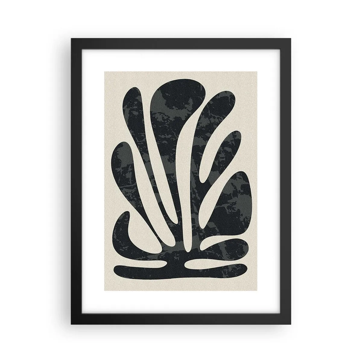 Poster in einem schwarzem Rahmen - Vielfingrige Abstraktion - 30x40 cm